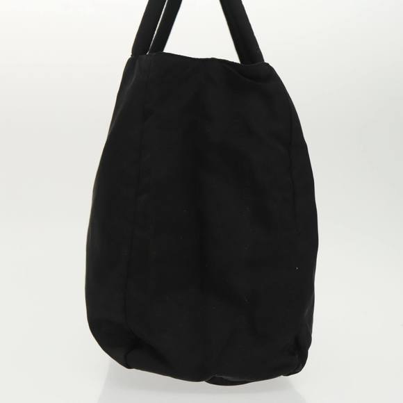 PRADA Hand Bag Nylon Black Silver Auth 97691 - Picture 3 of 16